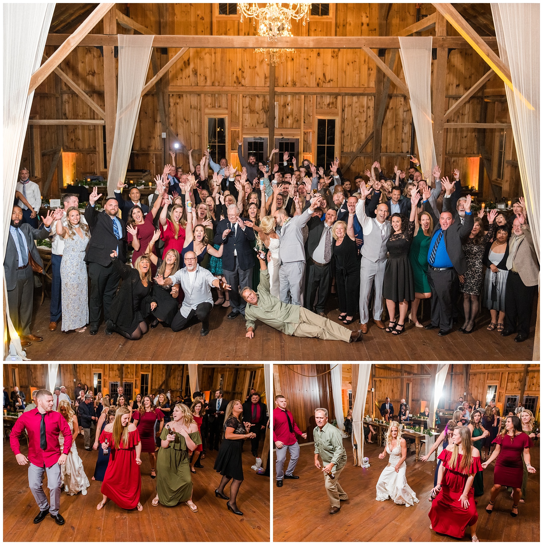 Bluebird Manor wedding reception photos at The Red Barn