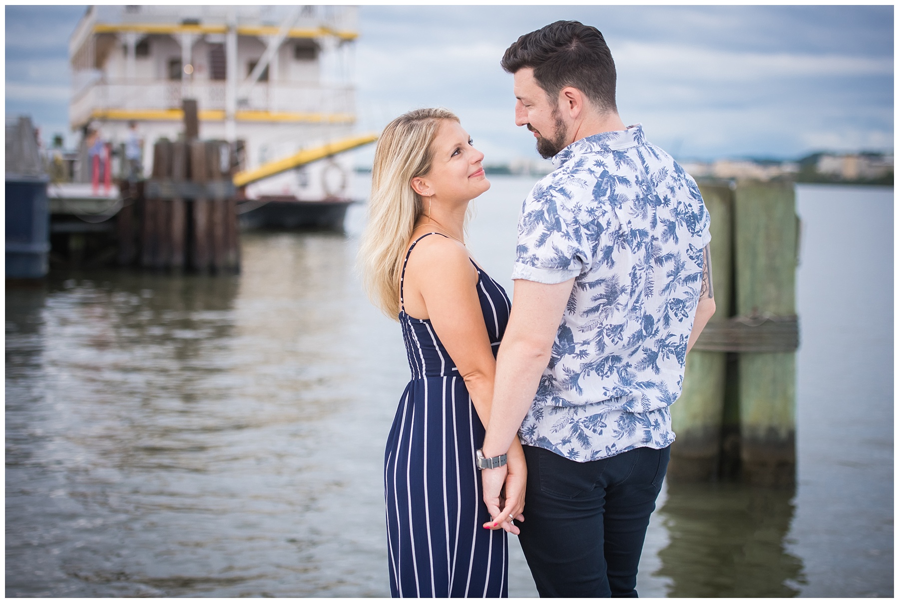 Old Town Alexandria Waterfront Engagement photos