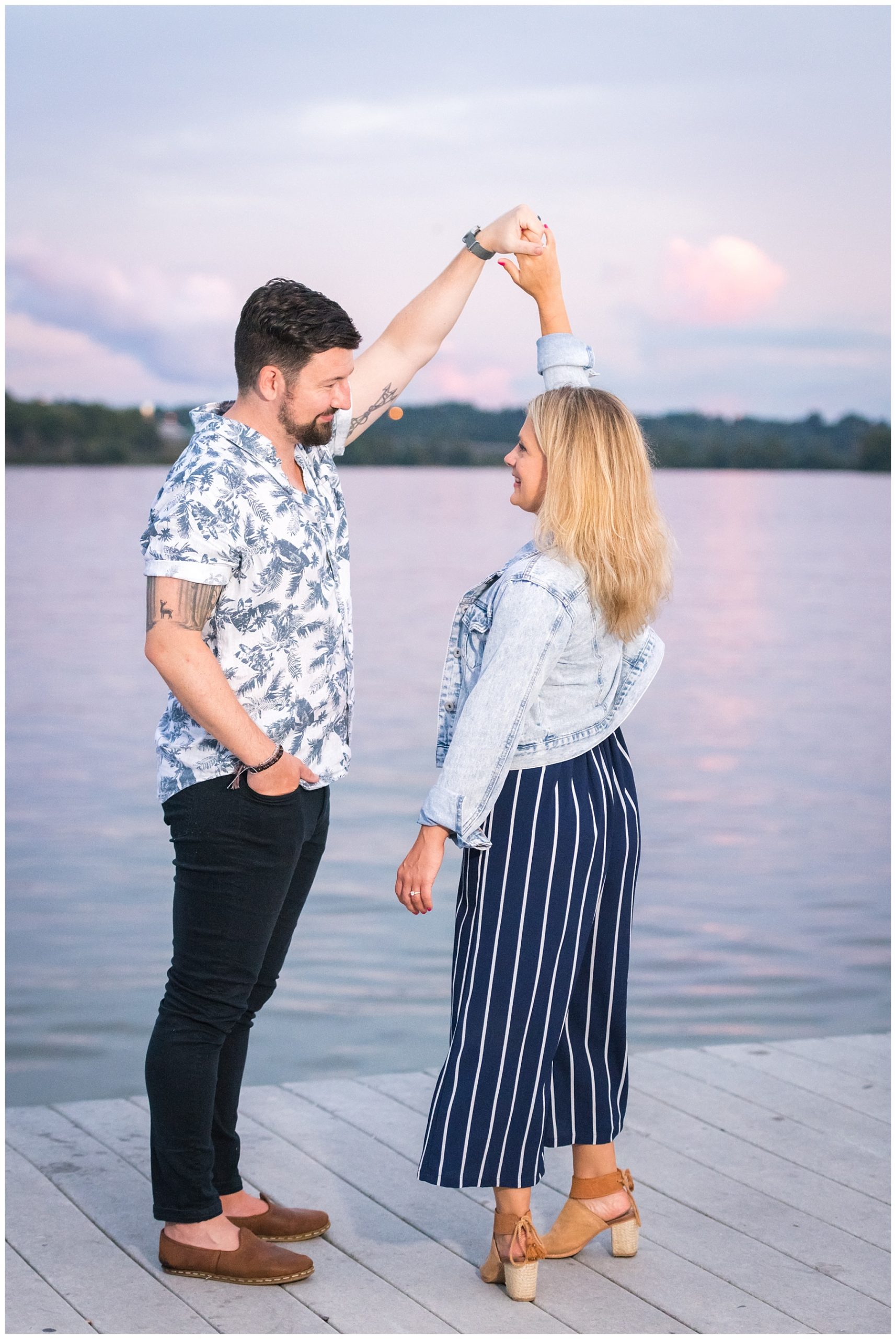 Old Town Alexandria Waterfront Engagement photos