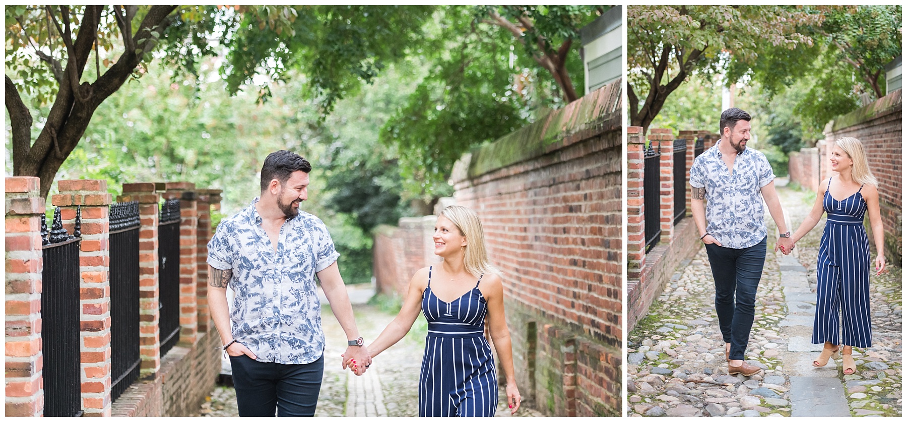 Old Town Alexandria engagement photos