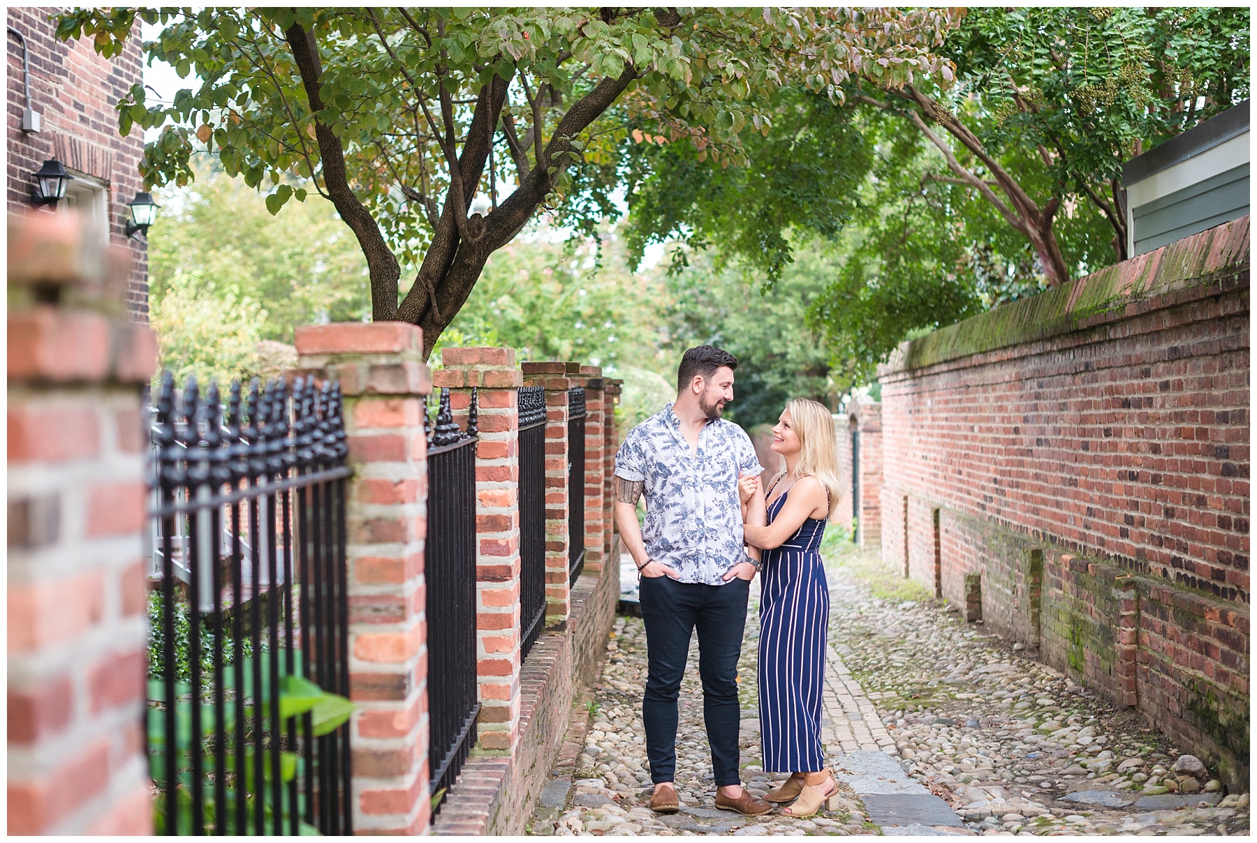 Old Town Alexandria engagement photos