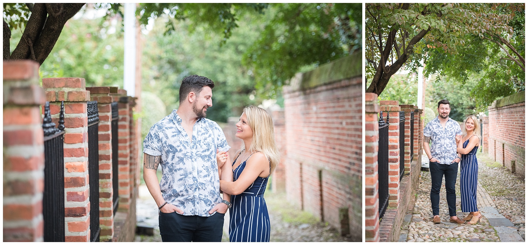 Old Town Alexandria engagement photos