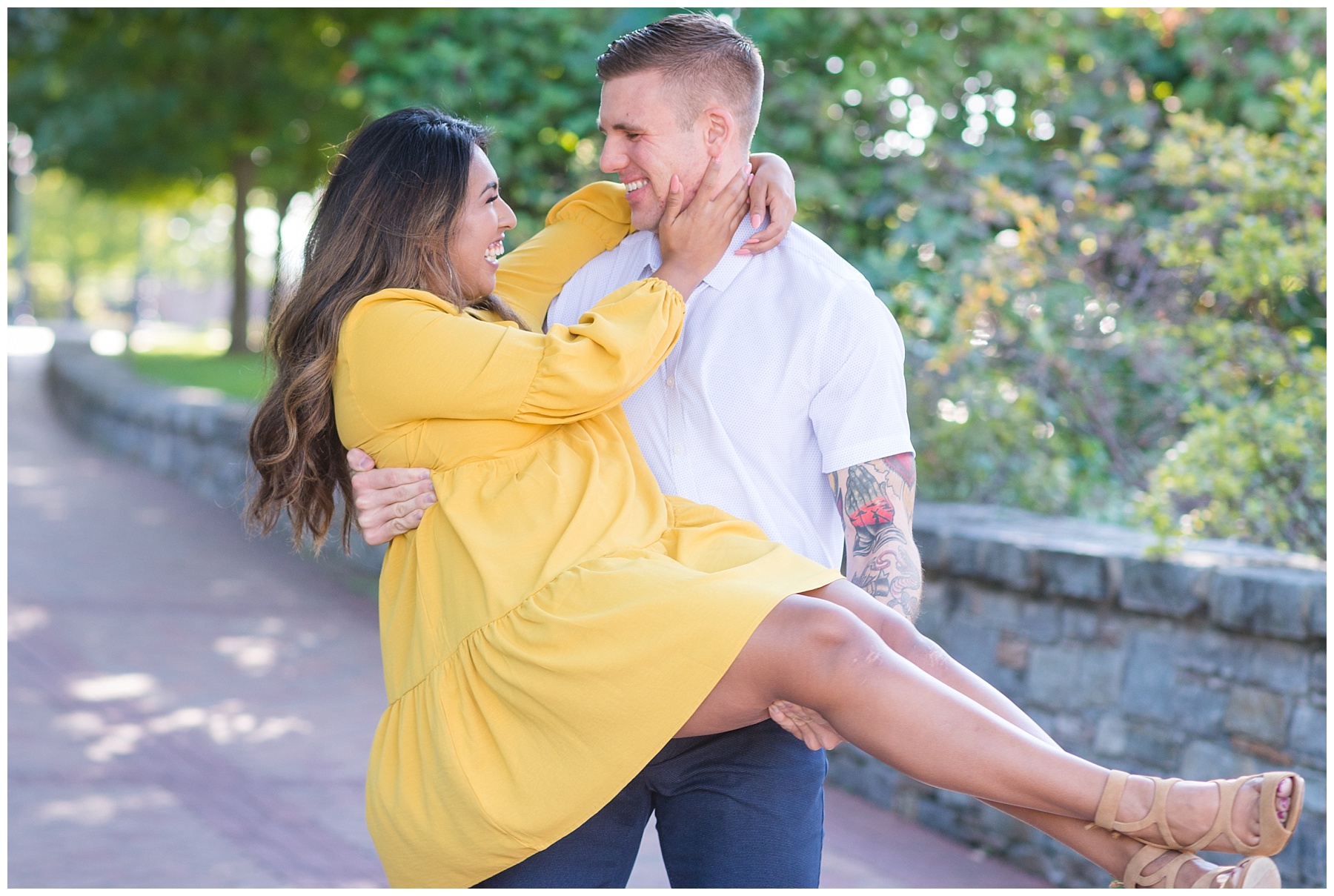 Downtown Frederick Engagement Photos by Frederick wedding photographer Mary Sarah Photography 