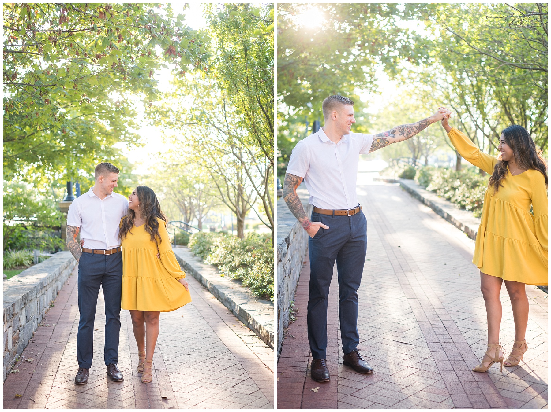 Downtown Frederick Engagement Photos by Frederick wedding photographer Mary Sarah Photography 